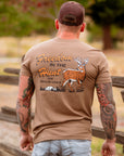 The 10-Point T-shirt by The Brave Ones – Brown hunting tee with 10-point buck graphic