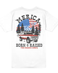 Born & Raised 'Merica T-Shirt - White | The Brave Ones