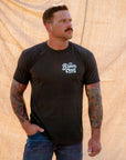 Born A Cowboy T-Shirt | Vintage Black
