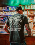 Born A Cowboy T-Shirt | Vintage Black