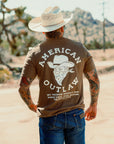 American Outlaw T-Shirt – Vintage Brown | The Brave Ones