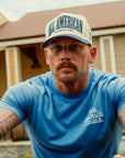 All American Snapback Hat in Navy and Cream by The Brave Ones