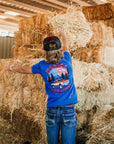 Kids Born & Raised T-Shirt - Blue | The Brave Ones
