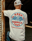 Keep America Free T-Shirt by The Brave Ones – Bold eagle and 1776 patriotic tee