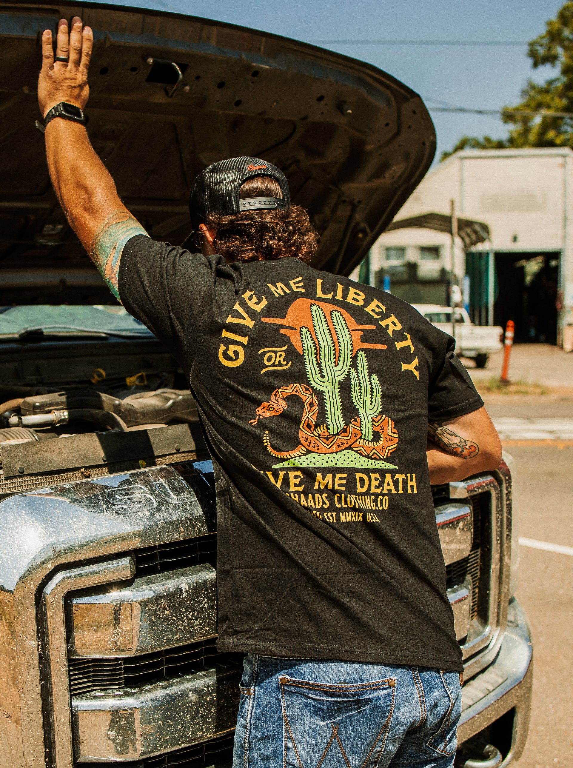 Liberty T-Shirt by The Brave Ones – Give Me Liberty or Give Me Death patriotic tee