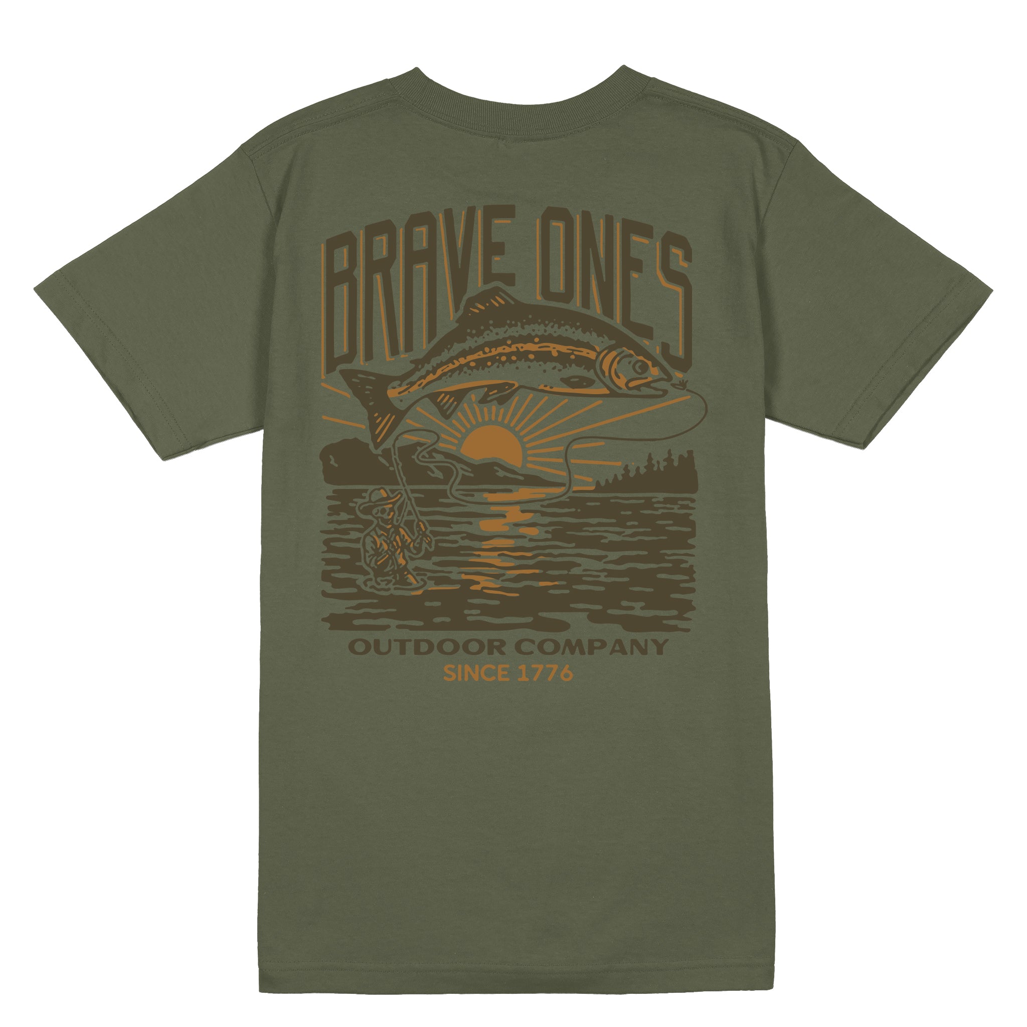 The Good ol' Outdoors T-Shirt - Military Green