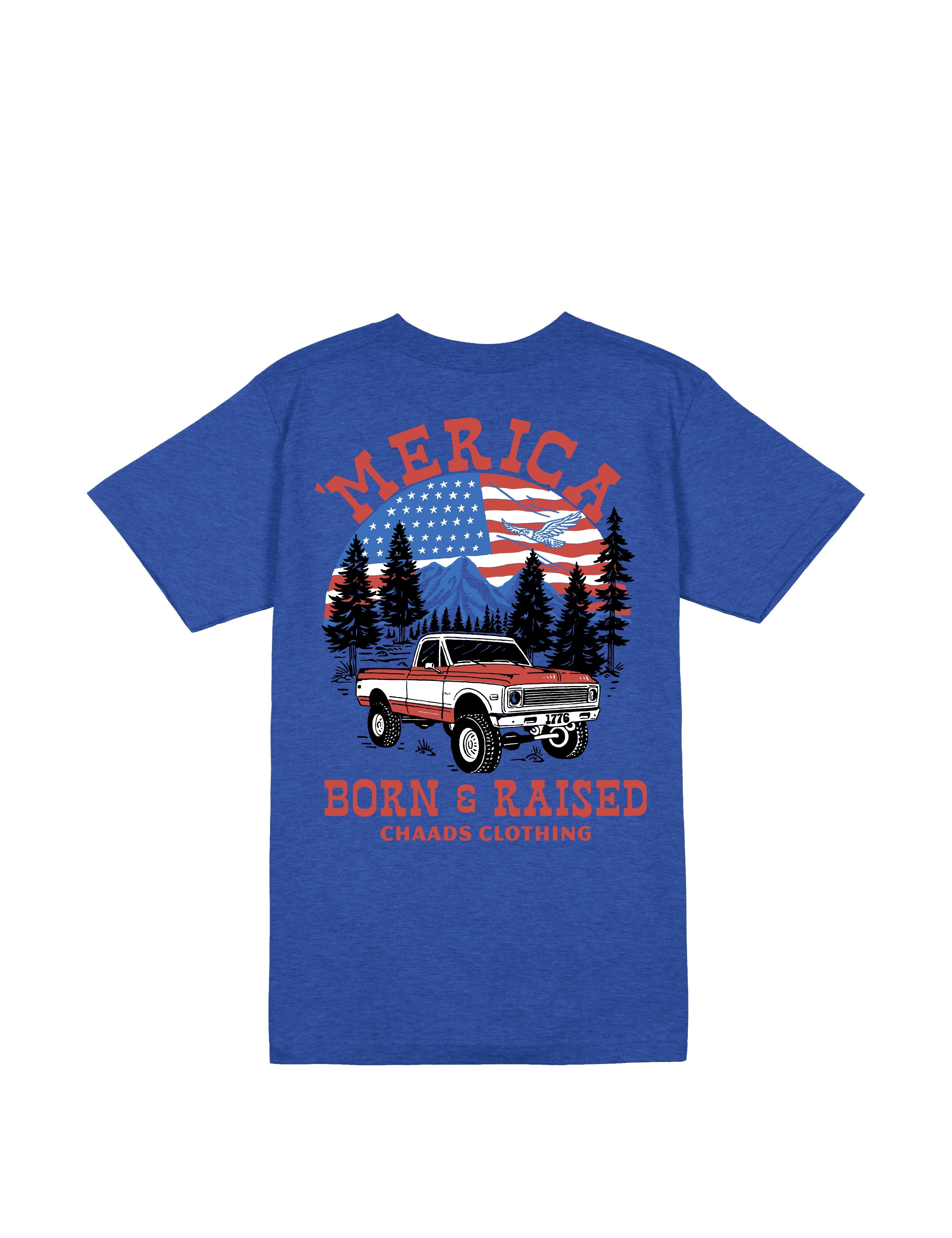 Kids Born &amp; Raised T-Shirt - Blue | The Brave Ones