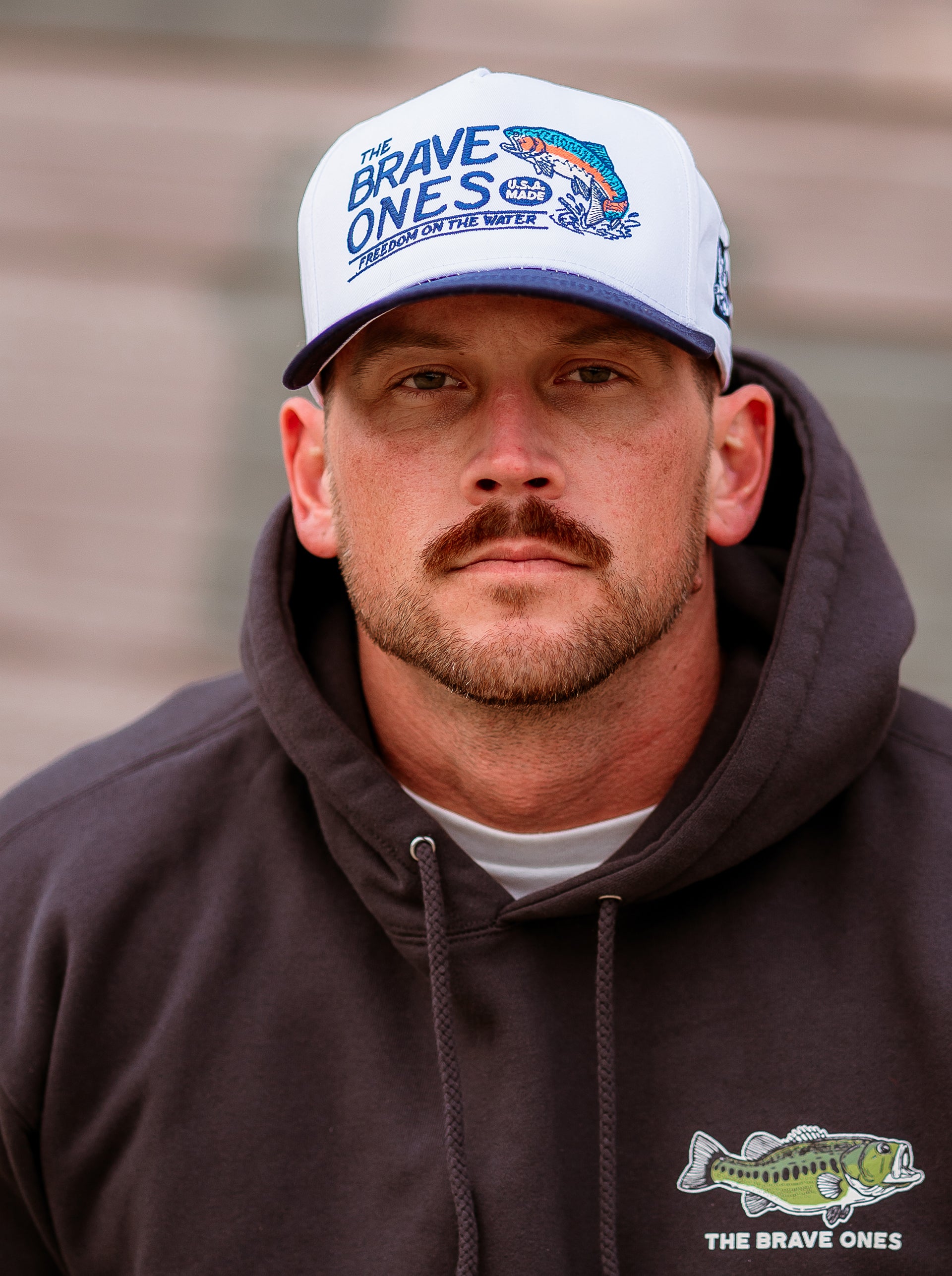 The Big Bow Hat by The Brave Ones – Fishing and outdoors embroidered snapback cap